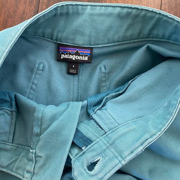 Patagonia Tate Pants Size 4 Womens Classic Strait Canvas Pants in Teal Blue - Picture 2 of 14